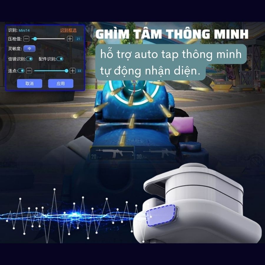 Tay cầm chơi game Aobing Lite - Điều khiển gaming kết nối bluetooth 5.0 hỗ trợ điện thoại và ipadd