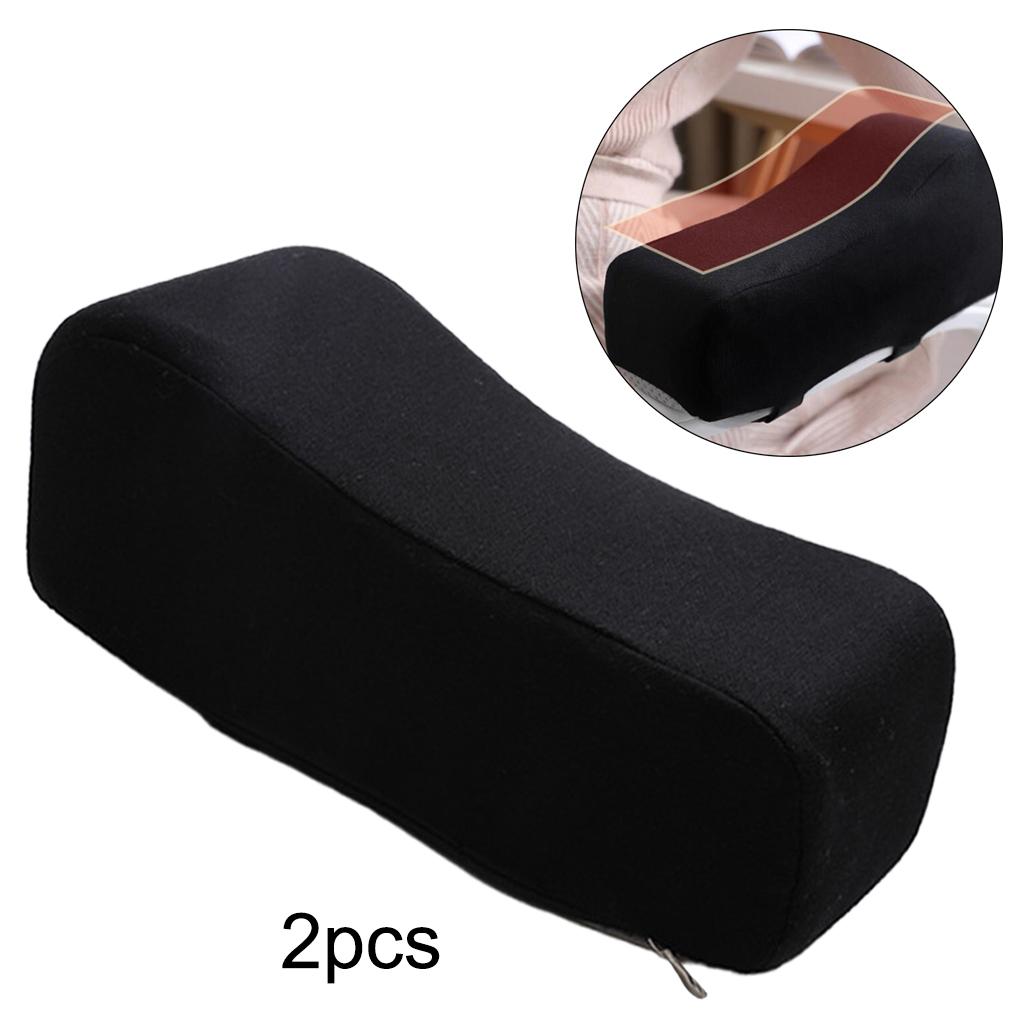 2 PCS Comfy Arm Rest Pillow Chair Armrest Pad Memory Foam Thick Elbow Pillow