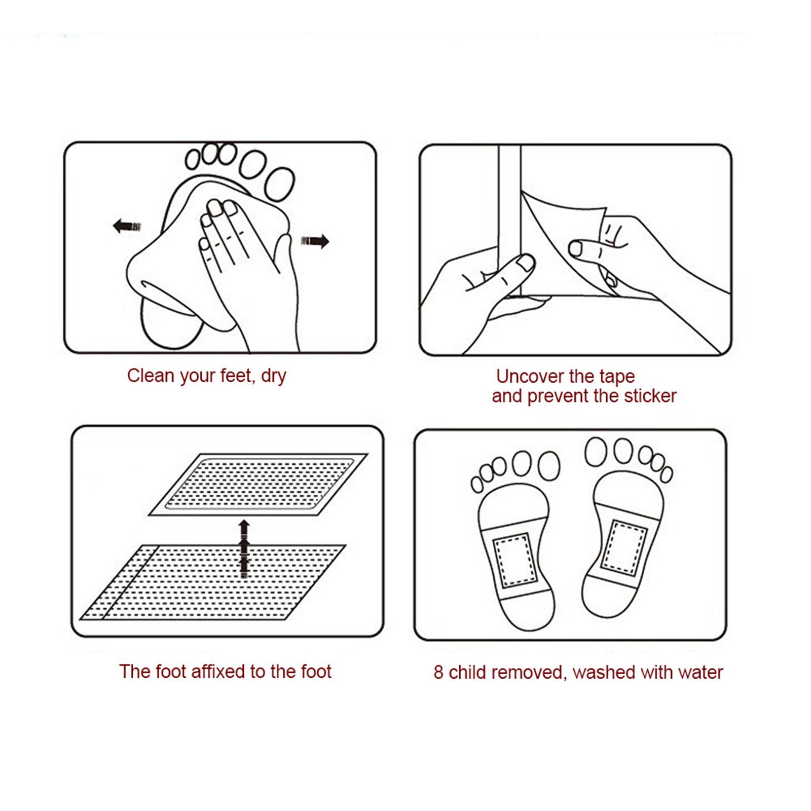 Bamboo vinegar foot patch with tape