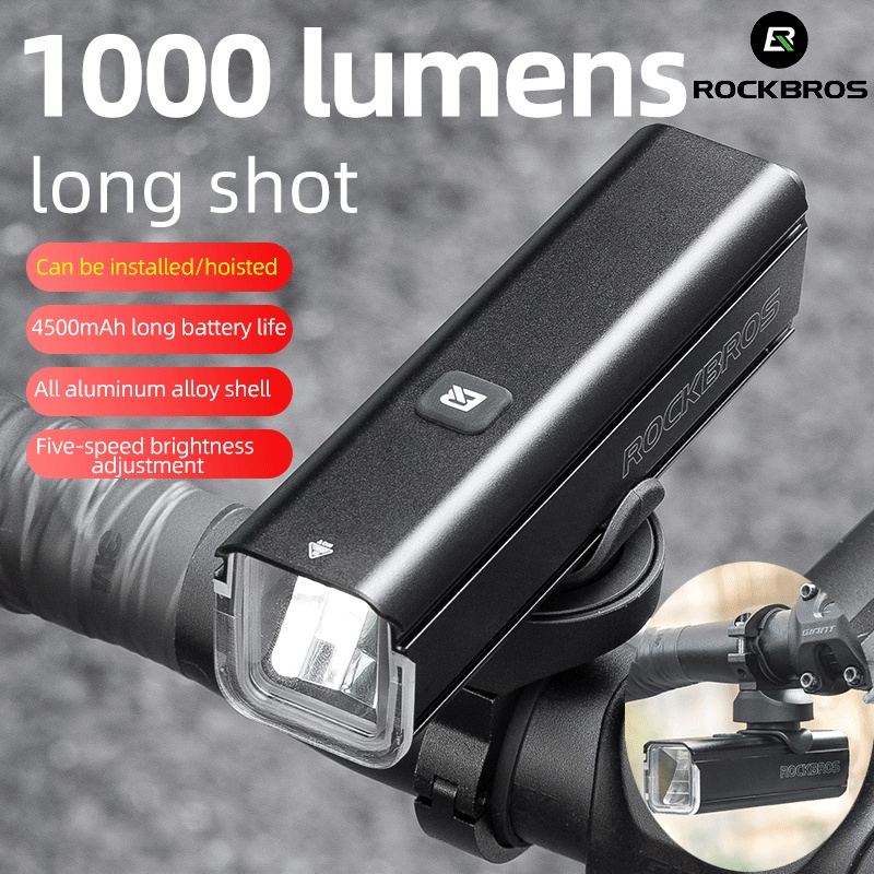 Đèn pha xe đạp rockbros RHL-1000 1000 lumen pin 4500mah