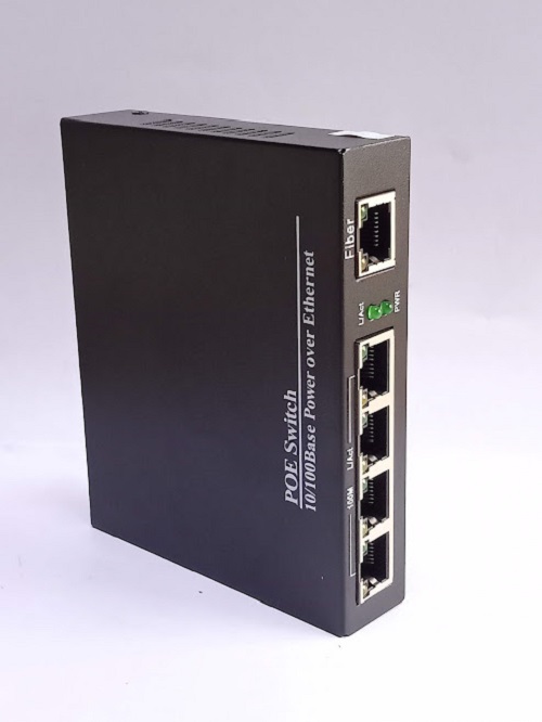 Switch Poe 5 port (4 Poe + 1 Utp) chuẩn 10/100m