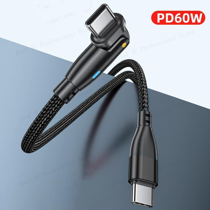 Cáp sạc nhanh ELOUGH xoay 180 độ cổng USB type C PD 60w