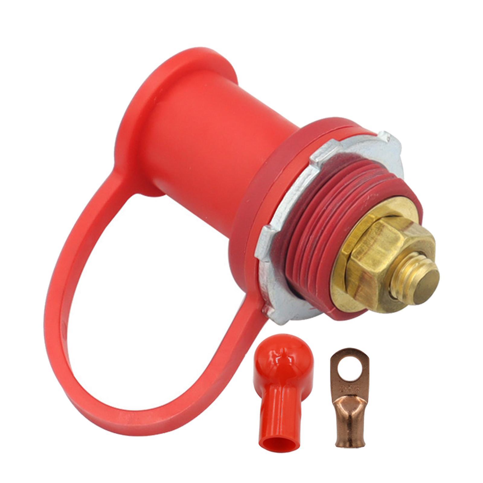 Remote Battery Charger Post 250 Amps 3/8" studs for Truck ATV Car Red