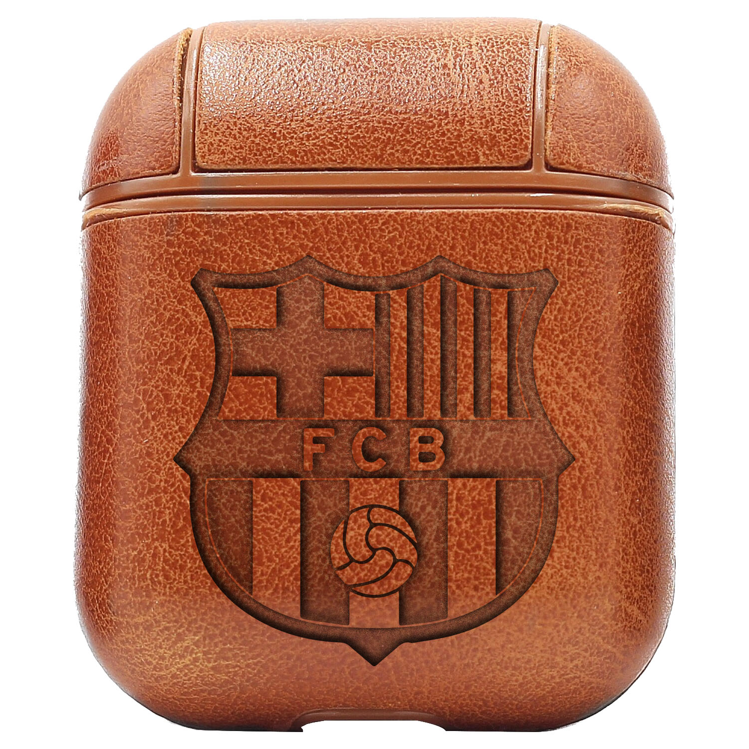 Bao Da Cover Apple Airpods 1 / 2 Premium  Khắc Hình Câu Lạc Bộ Barcelona (Fc Barcelona)