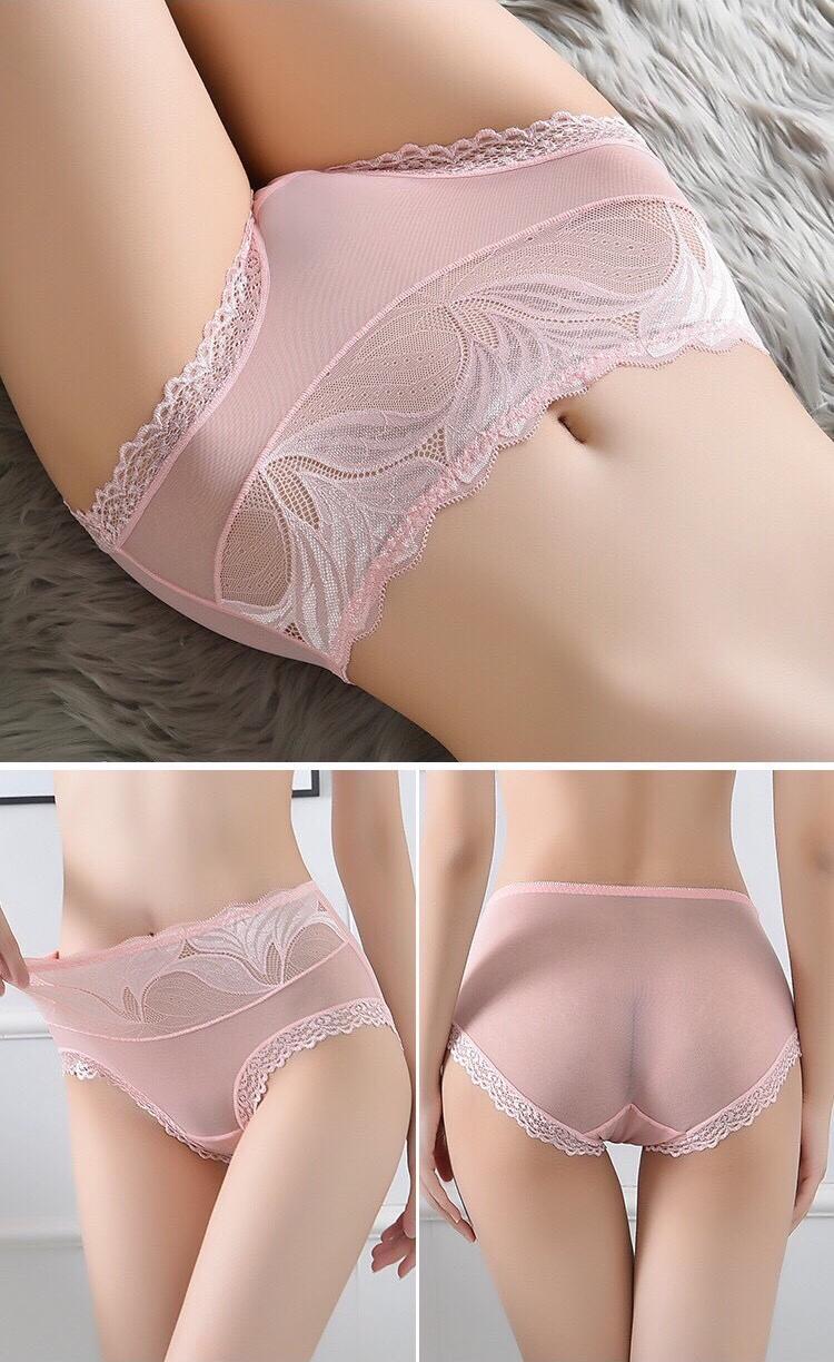 Combo 5 chiếc quần lót ren fom to cạp cao giao màu ngẫu nhiên