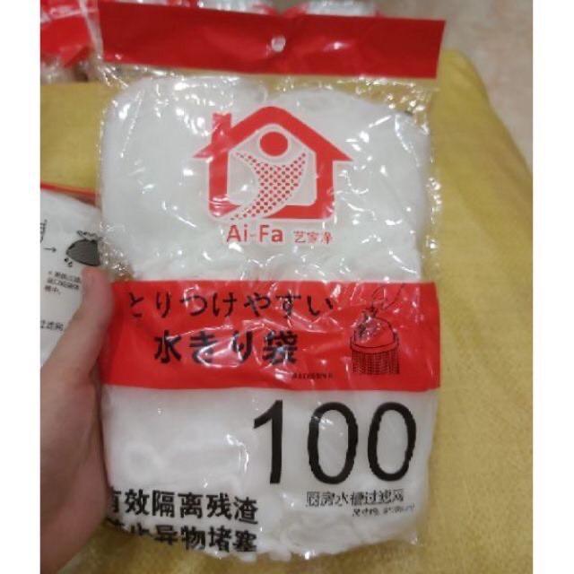 COMBO 100 TÚI LƯỚI LỌC RÁC THÔNG MINH HELFER CHO BỒN RỬA CHÉN BÁT