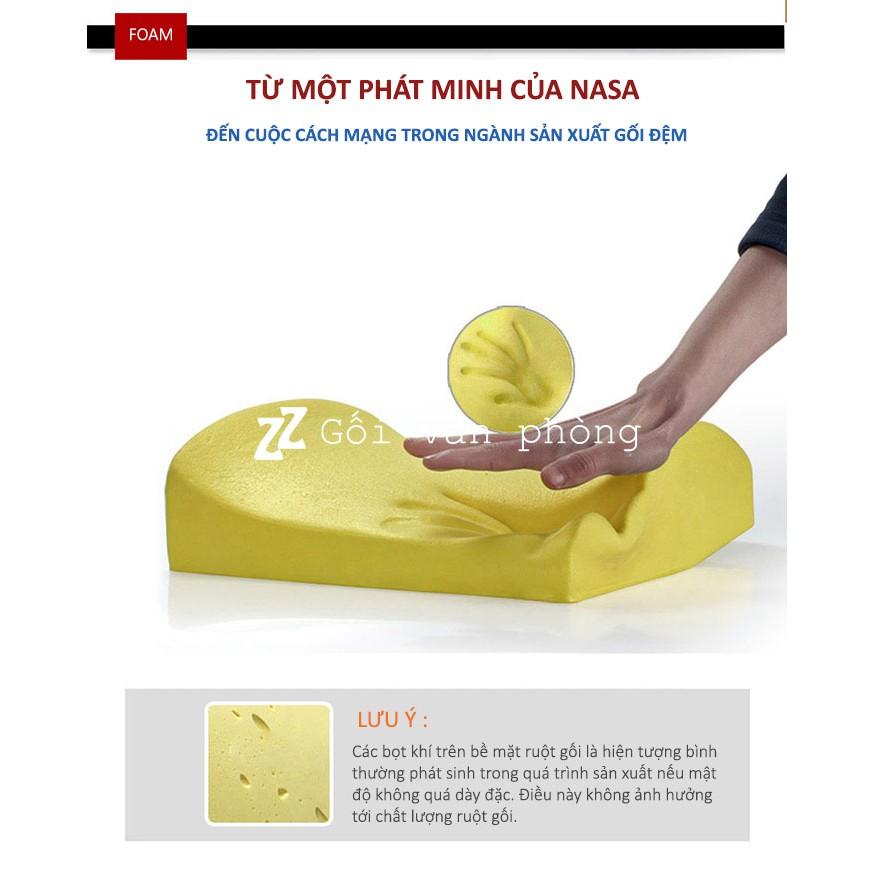 Gối Đệm Tựa Lưng Văn Phòng ZURI PILLOW GTL-01 Chống Đau Mỏi Lưng, Đau Cột Sống (Có Vỏ Vải Và Nhung)