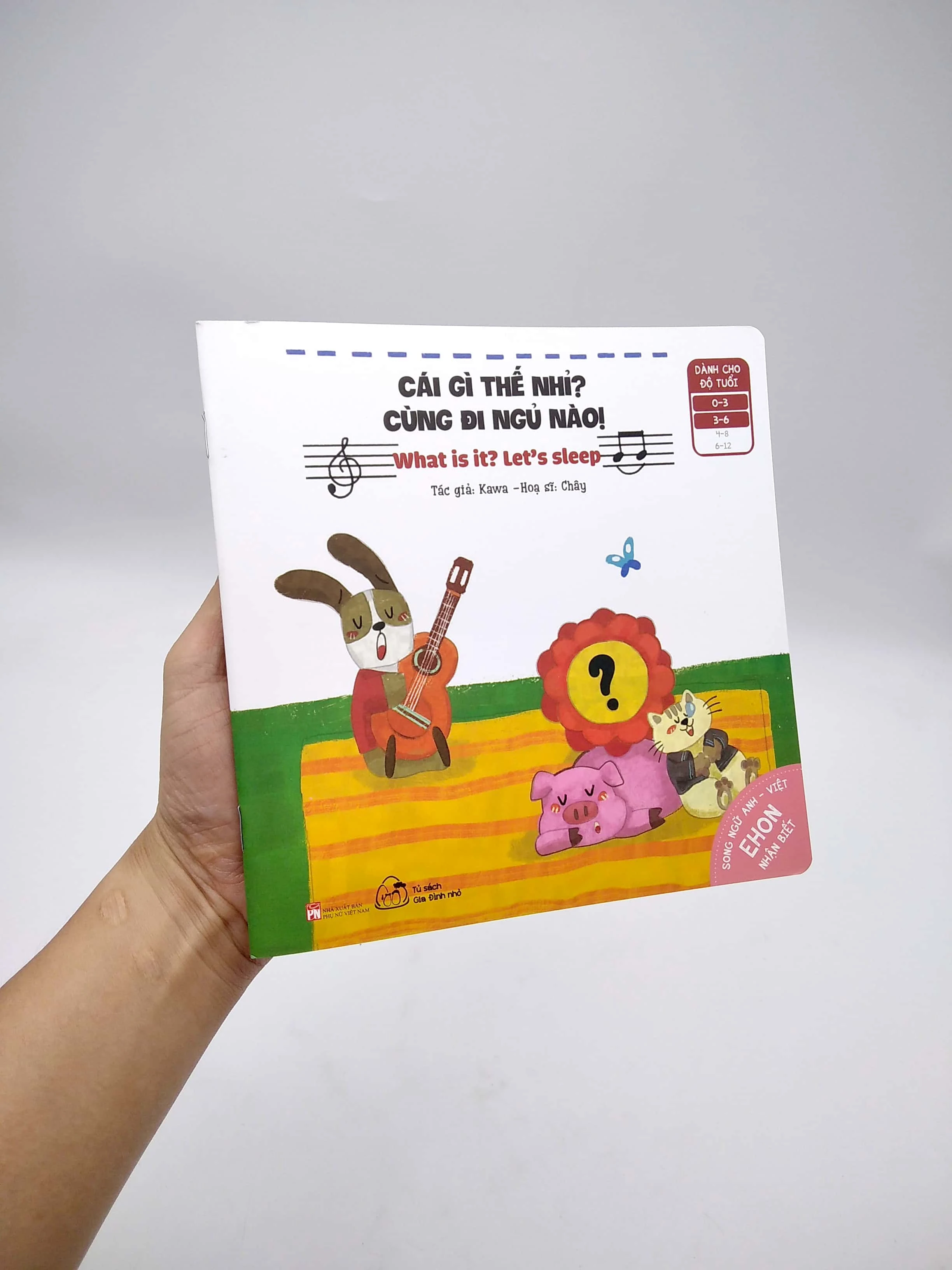 Sách Ehon Song Ngữ Anh - Việt - Nhận Biết - Cái Gì Thế Nhỉ? Cho Bé 0-6 Tuổi