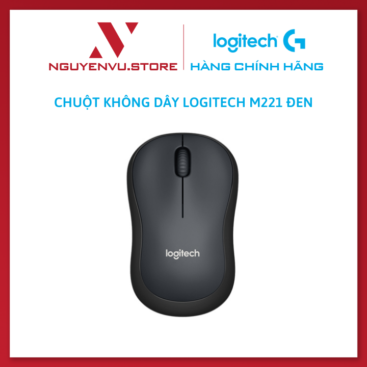 Chuột Văn Phòng Không Dây Logitech M221 - Hàng Chính Hãng