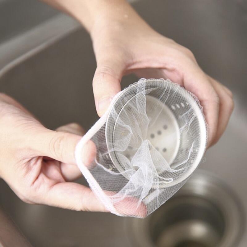 Set 100 cái Túi lưới lọc rác bồn rửa bát chén Thông Minh, Tiện Lợi, Dễ Sử Dụng, Dai, An Toàn Với Môi Trường