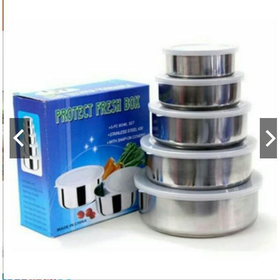 Bộ 5 Bát Inox Có Nắp Đậy Tiện Ích - Loại Tốt