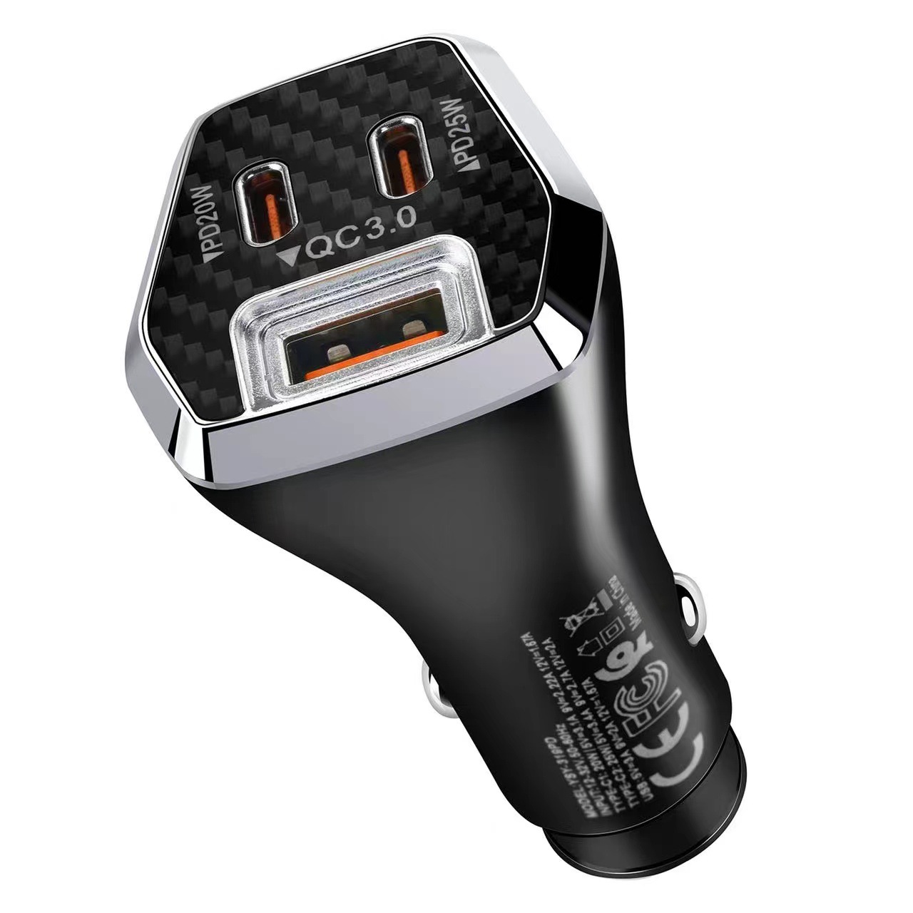 Tẩu sạc nhanh xe hơi QC 25W 3.0 1usb 2 đầu typeC- tẩu sạc đa năng