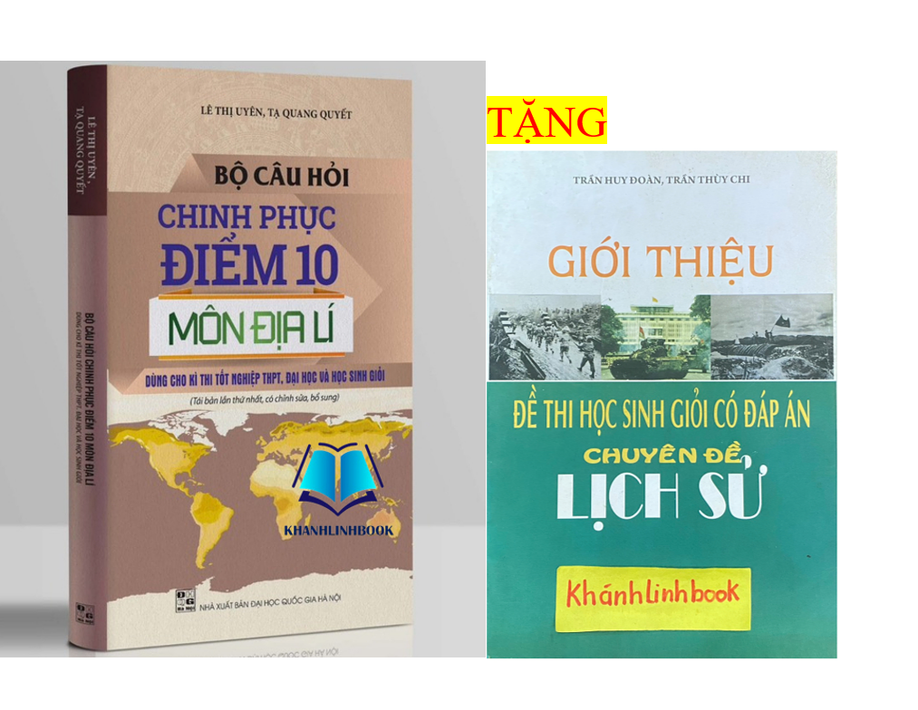 Sách - Bộ câu hỏi chinh phục điểm 10 môn địa lí
