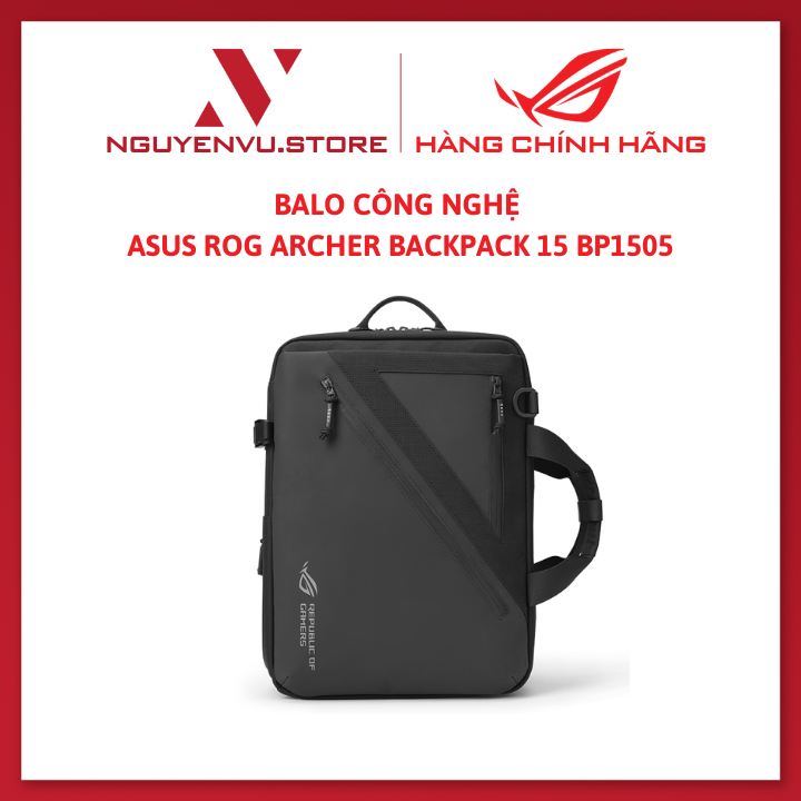 Balo Công Nghệ  ASUS ROG Archer Backpack 15 BP1505 - Hàng chính hãng