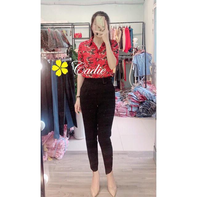 Quần baggy đai lệch chất tuyết mưa from đẹp chuẩn từng cm thời trang quần baggy đai lệch 8312
