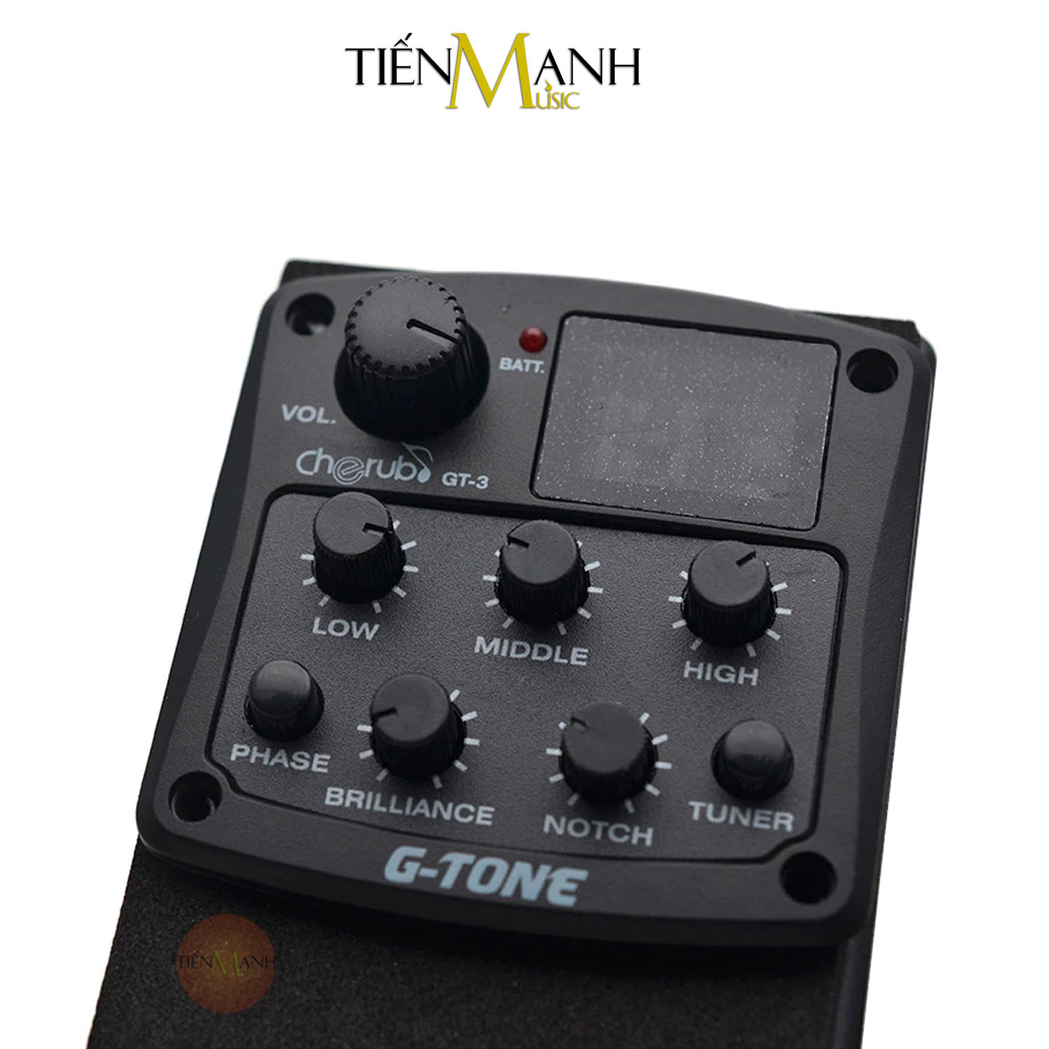 EQ Cherub GT3 Cho Đàn Guitar Acoustic Preamp Pickup Thiết Bị Thu Chỉnh Âm G-Tone GT-3 Hàng Chính Hãng - Kèm Móng Gẩy DreamMaker