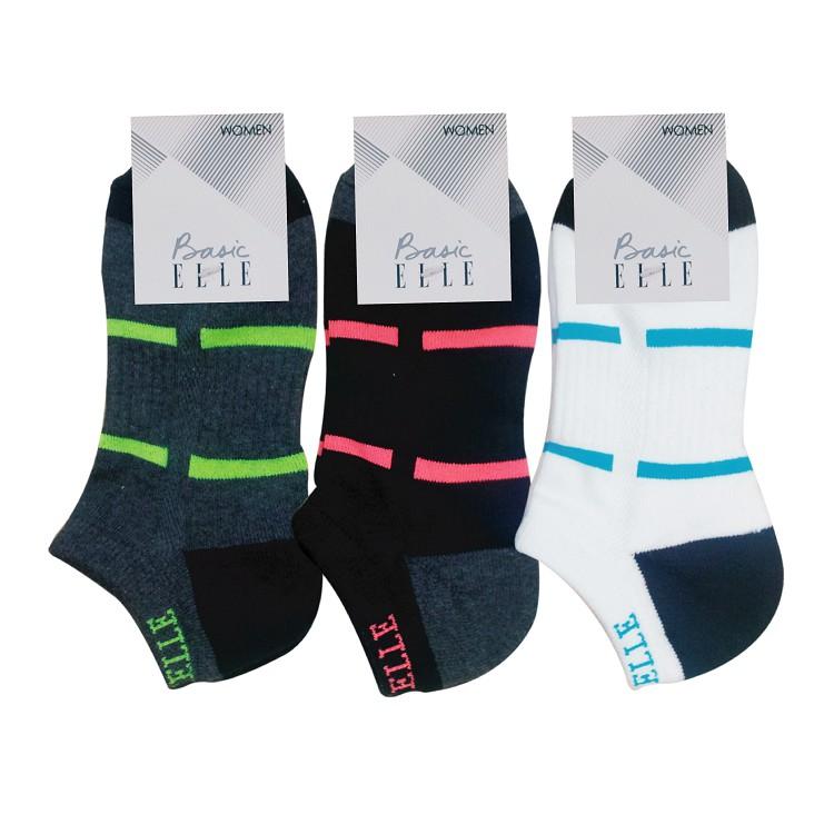 Set 3 Đôi Vớ Thể Thao Dành Cho Nữ Thương Hiệu ELLE EBW SPORT01