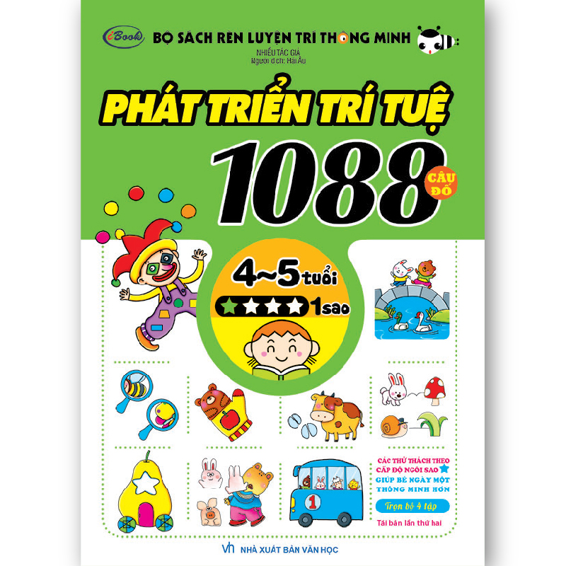 1088 CÂU ĐỐ PHÁT TRIỂN TRÍ TUỆ 4-5 tuổi 1 sao