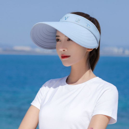 Mũ chống nắng nửa đầu rộng vành cao cấp mới, nón nửa đầu rộng vành