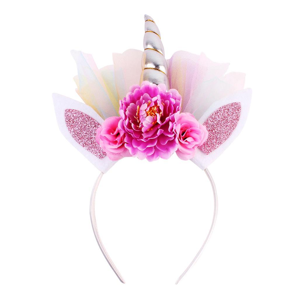Unicorn Kids Girls Hair Hoop Hair Clips Party Hair Accessories