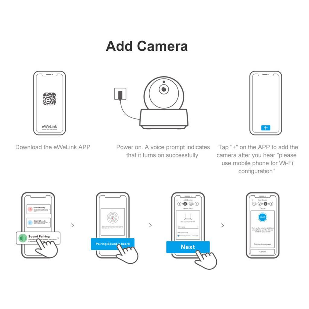 1080P FHD Wireless IP Camera WiFi Network Security