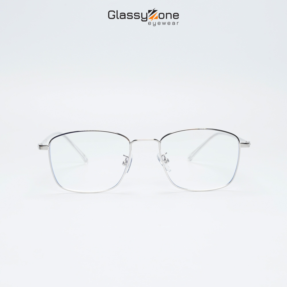 Gọng kính cận, Mắt kính giả cận kim loại Form Vuông Unisex Nam Nữ Monet - GlassyZone