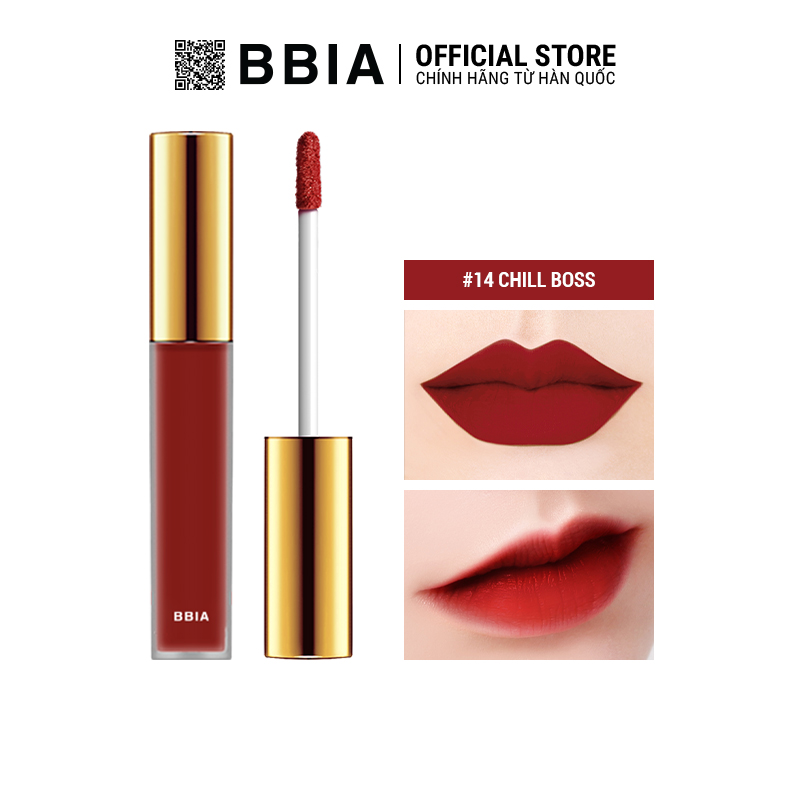 Son Kem Lì Bbia Last Velvet Lip Tint Version 3 5G 5 Màu - Màu 14 Chill Boss Đỏ Lạnh Lùng Kiêu Sa