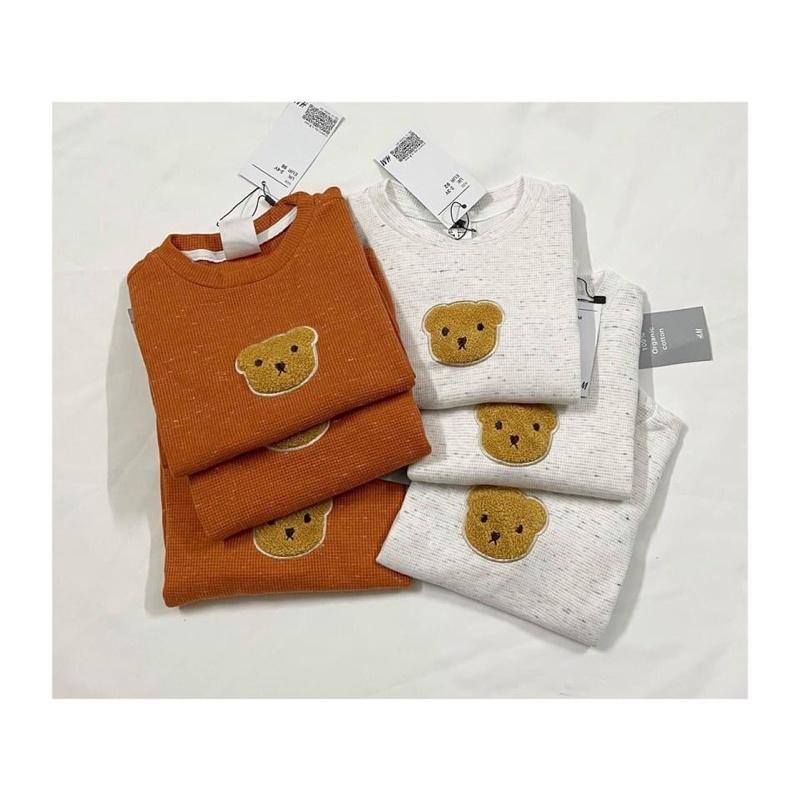 Bộ nỉ gấu xù cho bé trai bé gái