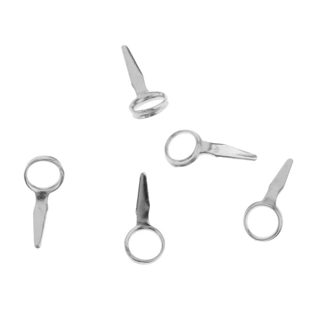 5pcs Fishing Rod Eyes Ring Raft Rod Guides Line Rings Rod Repair Kit