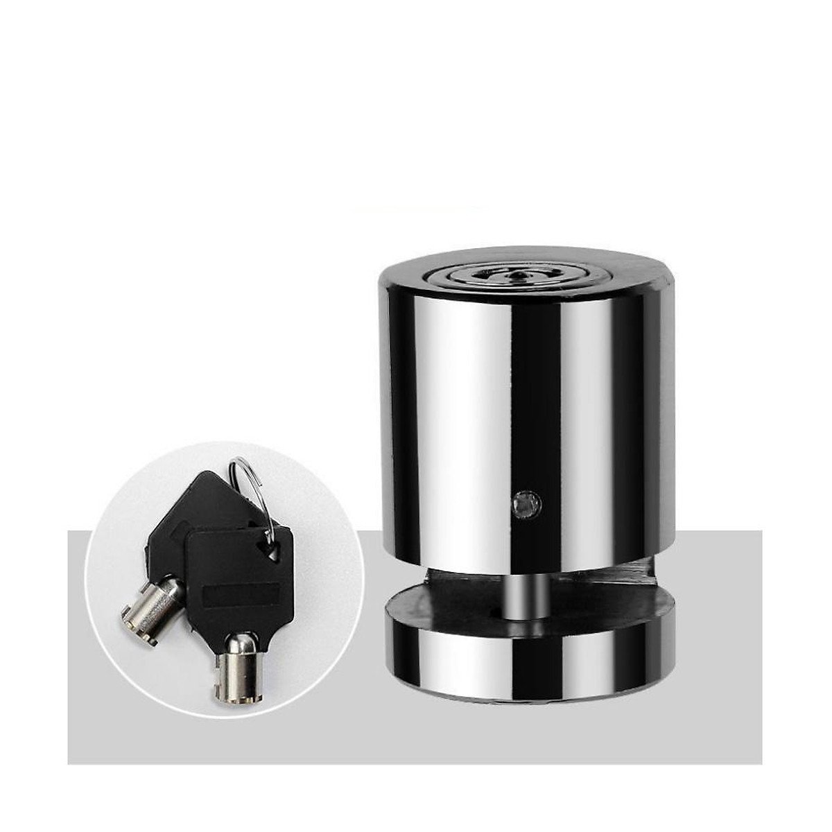 Ổ Khóa Phanh Đĩa, Xe Máy Chống Trộm Chất Liệu Thép Nguyên Khối Kèm 2 Chìa Khóa