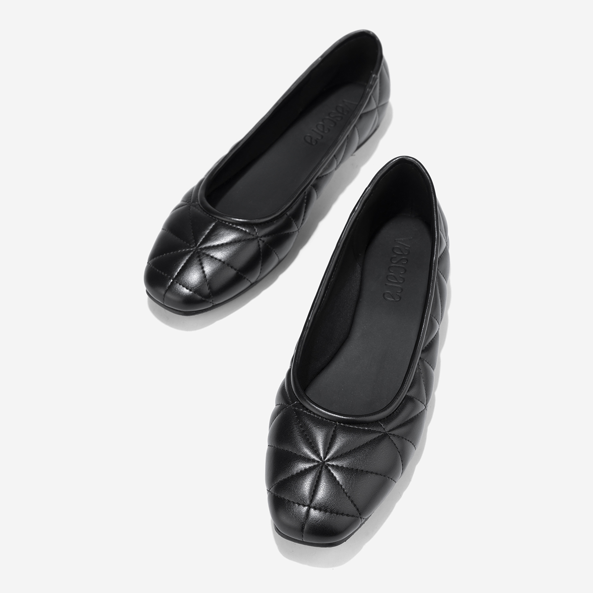 Vascara Giày Búp Bê Họa Tiết Chần Bông - GBB 0437