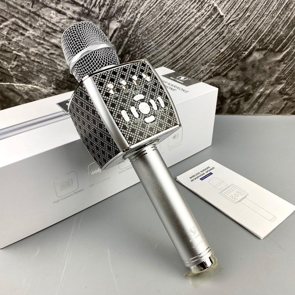 Micro Karaoke Bluetooth Cao Cấp YS-95 Tích Hợp Loa Bass Hát Tại Nhà Hoặc Livetream