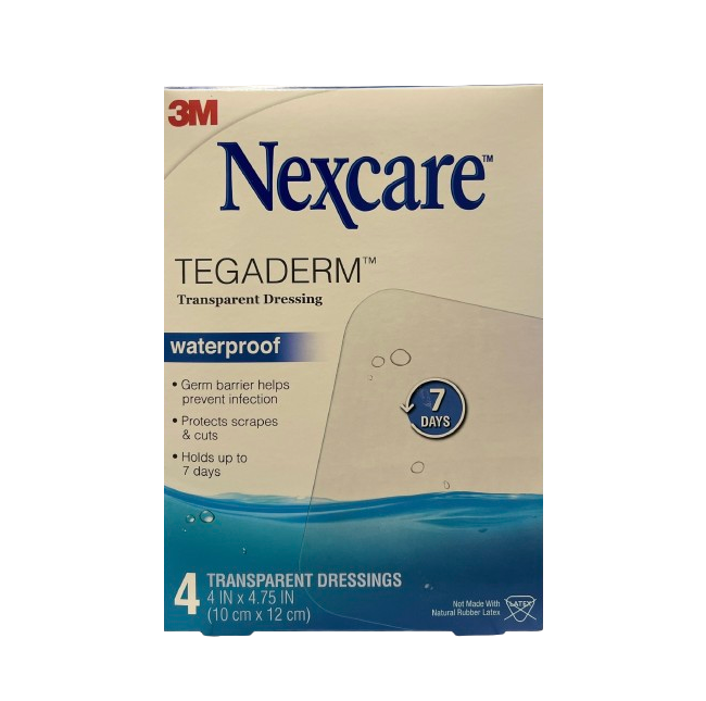 Hộp 4 miếng gạc vô trùng chống thấm nước Nexcare H1626, kích thước 101mm x 120mm