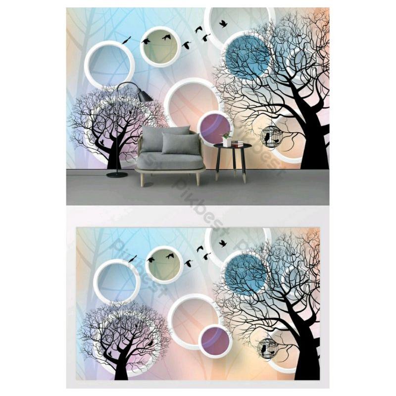 Tranh 3d kích thước 1.5m x 2m có keo sẵn