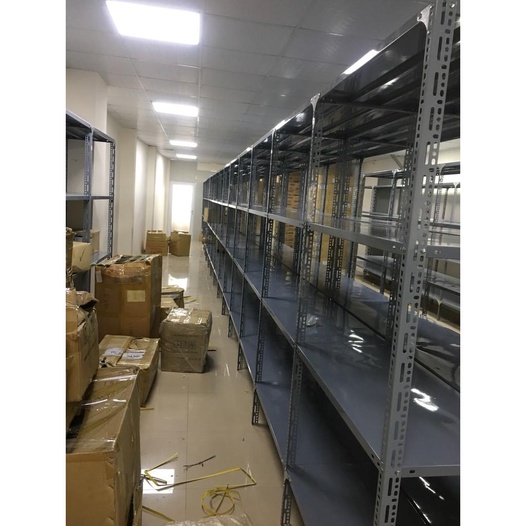 Kệ sắt v lỗ đa năng 4 tầng dài 1m, cao 1,5m, rộng 0,3m