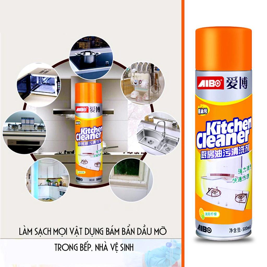 Bình xịt bọt tuyết tẩy rửa siêu sạch kitchen cleaner nhà bếp 500ml