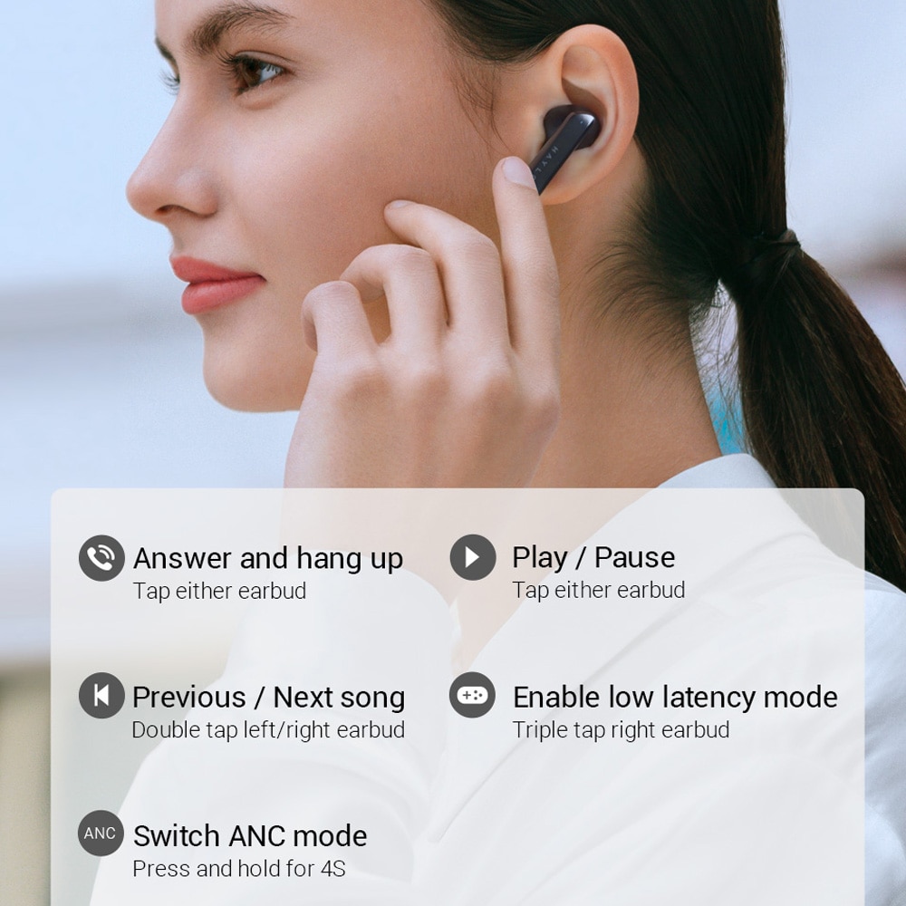 Tai Nghe True Wireless HAYLOU X1 Pro Smart Dual Noise Cancellation - Hàng Chính Hãng