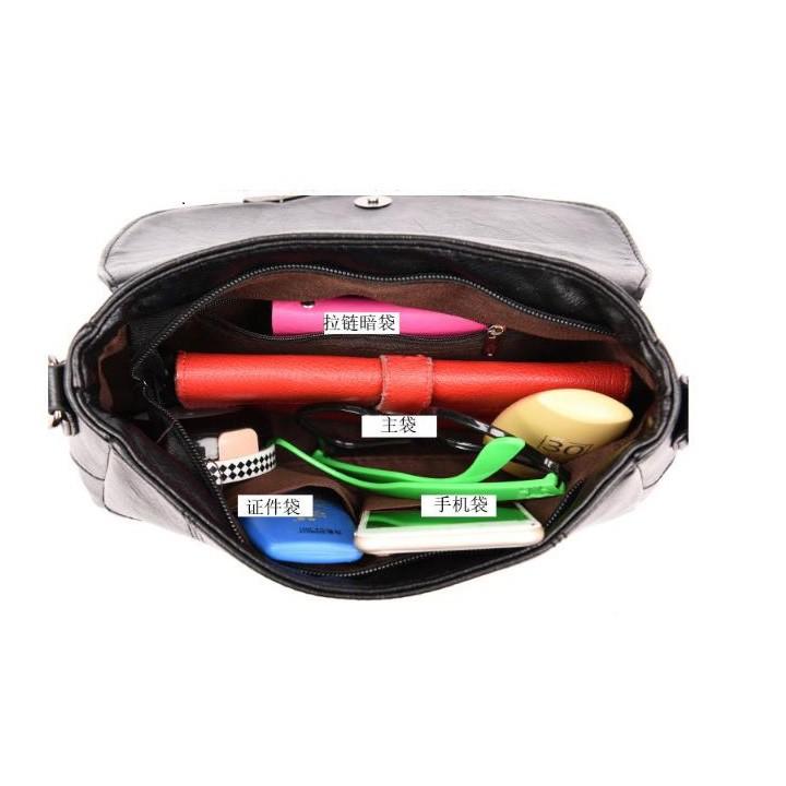 Túi xách đeo chéo nữ viền hoa