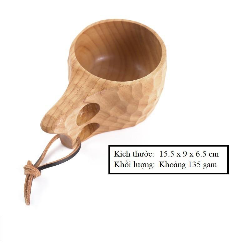 Cốc gỗ Kuksa Bushcraft