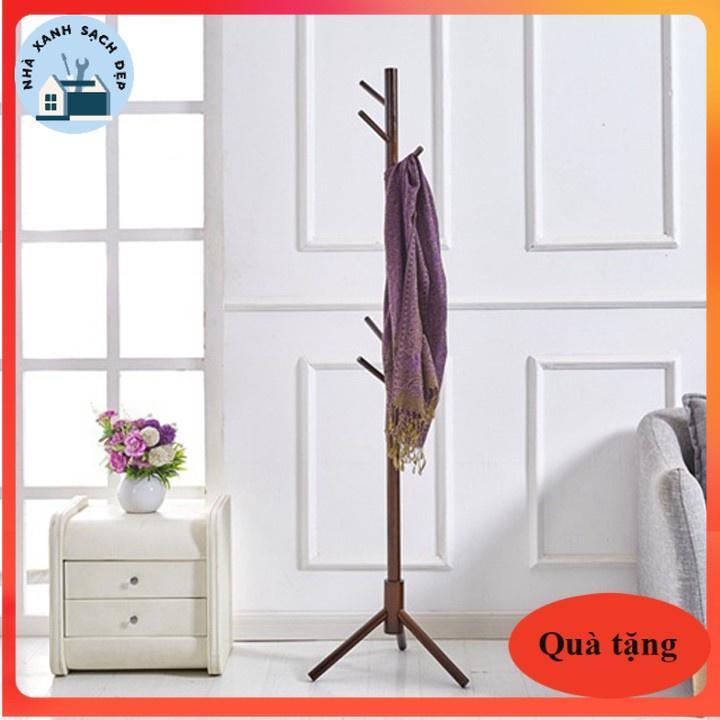 Cây treo quần áo gỗ thông minh treo quần áo, mũ nón - moc treo quần áo hình cây