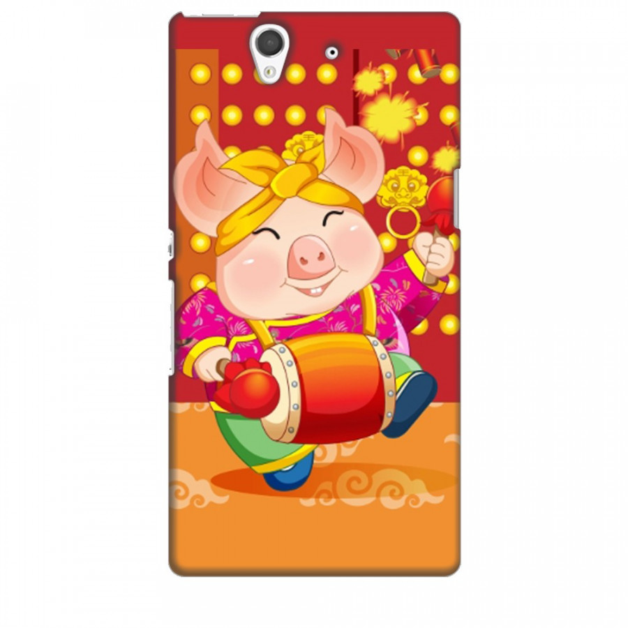 Ốp lưng dành cho điện thoại SONY Z Heo Xuân Đánh Trống