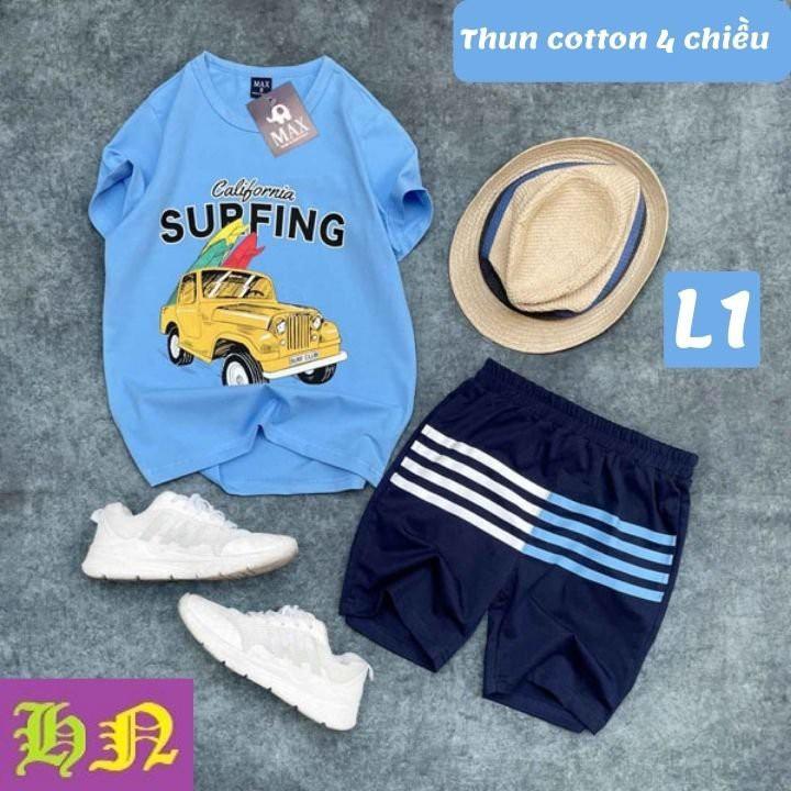 Set trang phục áo bé trai size đại từ 23-56kg -Quần áo bé trai thun cotton -thấm hút mồ hôi-cho bé mũm mĩm-HN.Store115