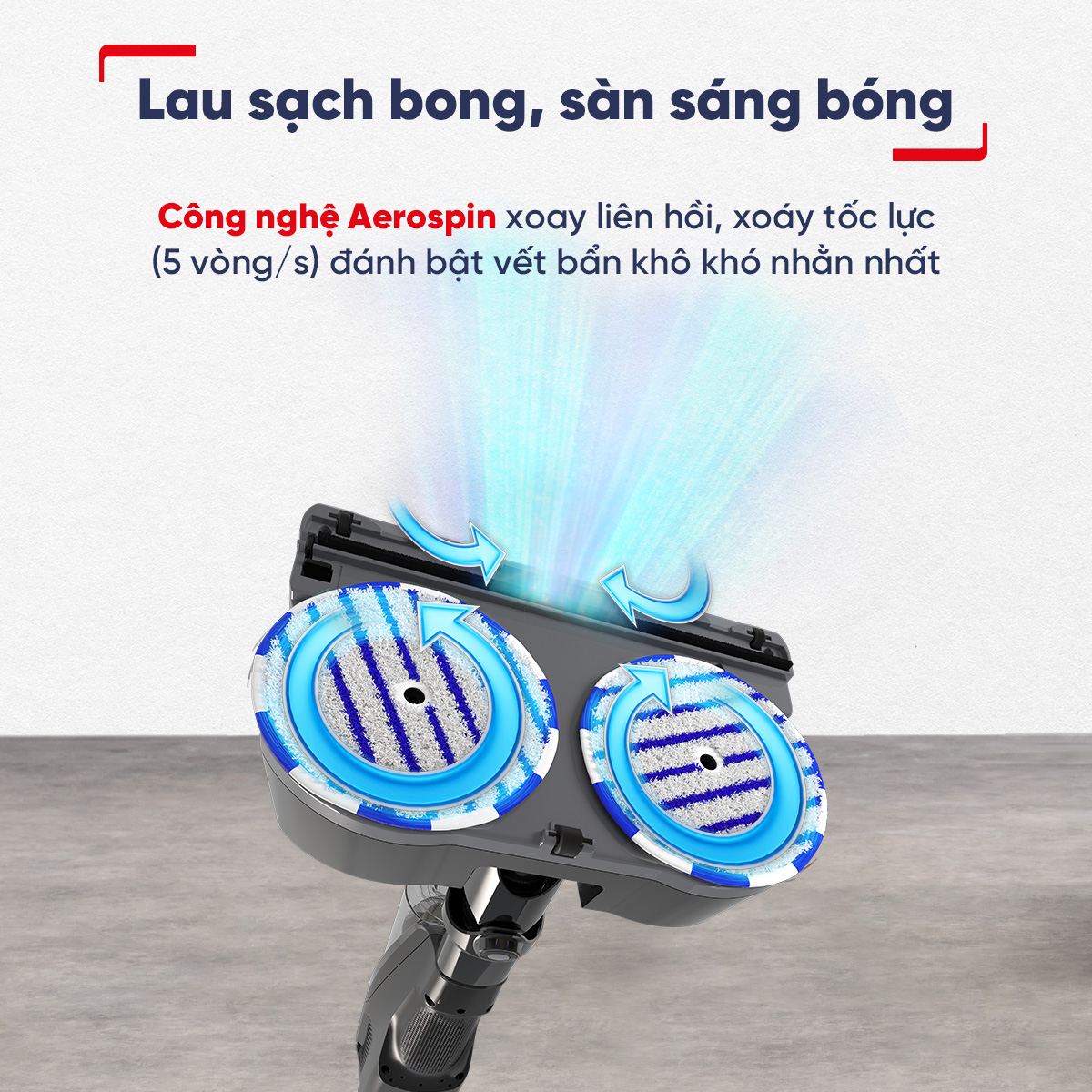 [MỚI RA MẮT] Máy hút bụi &amp; lau sàn không dây Tefal X-Combo GF3039KO - Hàng chính hãng