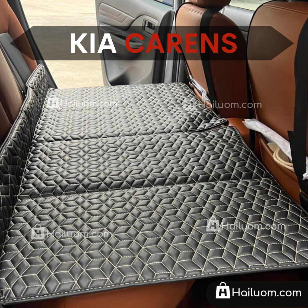 Đệm Nằm ô tô KIA CARENS - Thiết kế 4 Khay Dọc Trợ Lực - Đệm không bơm như đệm hơi ô tô