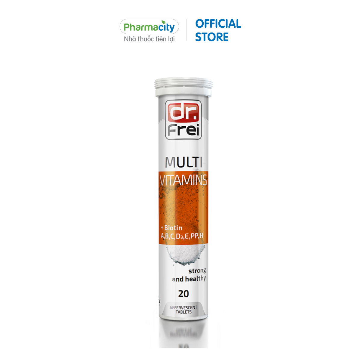 Viên sủi bổ sung vitamin tổng hợp Dr. Frei Multivitamins + Biotin