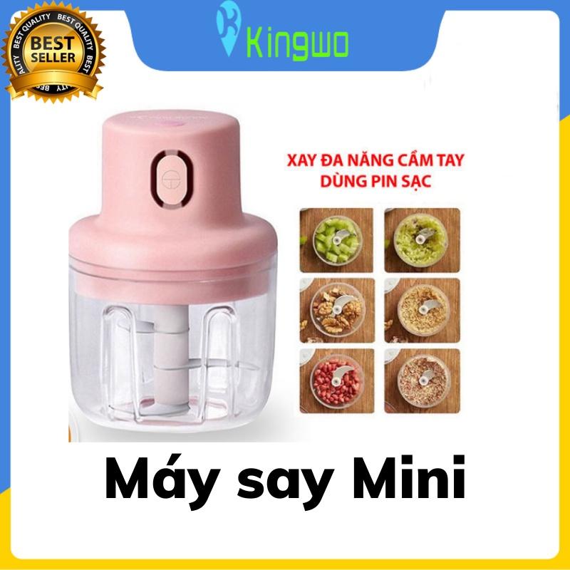 Máy Xay Mini Cầm Tay - Máy Xay Thịt , Tỏi Sạc Điện Cổng Usb MXM02