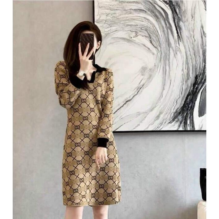 HÀNG NHẬP - ĐẦM LEN SUÔNG HOẠ TIẾT
