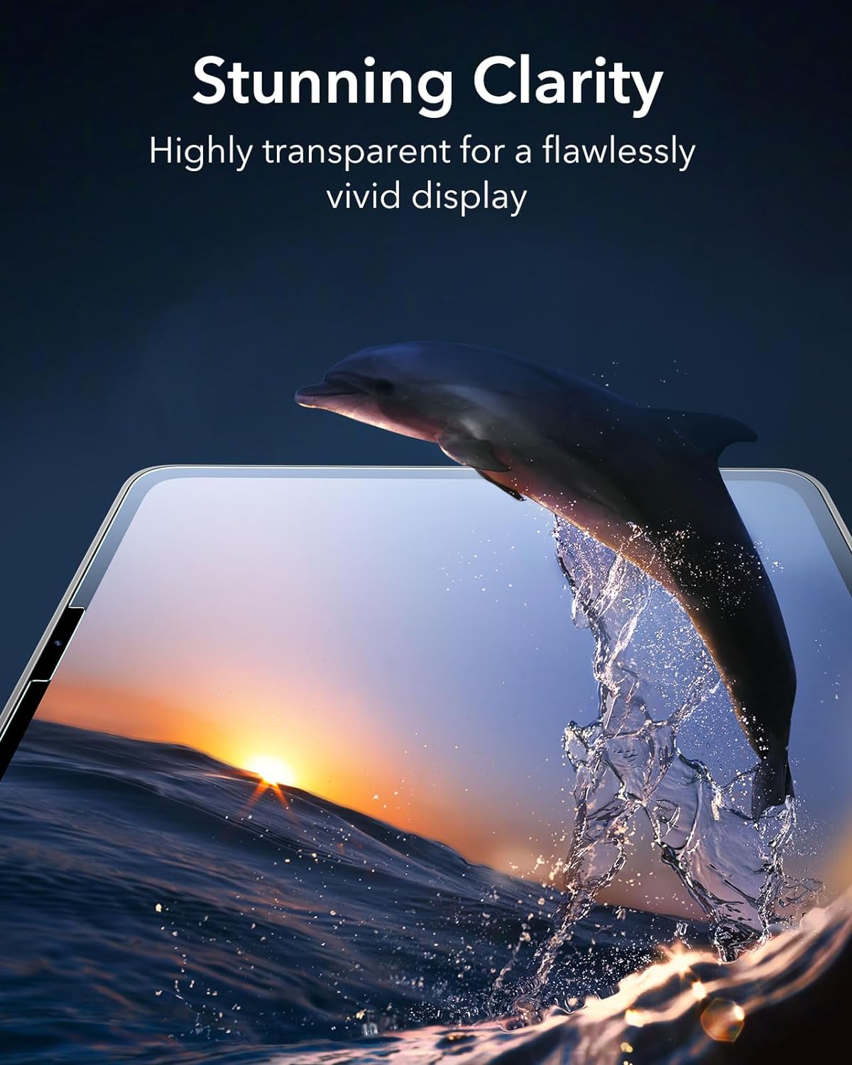 Bộ 2 Miếng kính cường lực dán màn hình dành cho iPad Pro 11/13 inch M4 &amp; iPad Air 11/13 inch M2 M3 2025/2024 ESR Tempered Glass Screen Protector - Hàng Chính Hãng