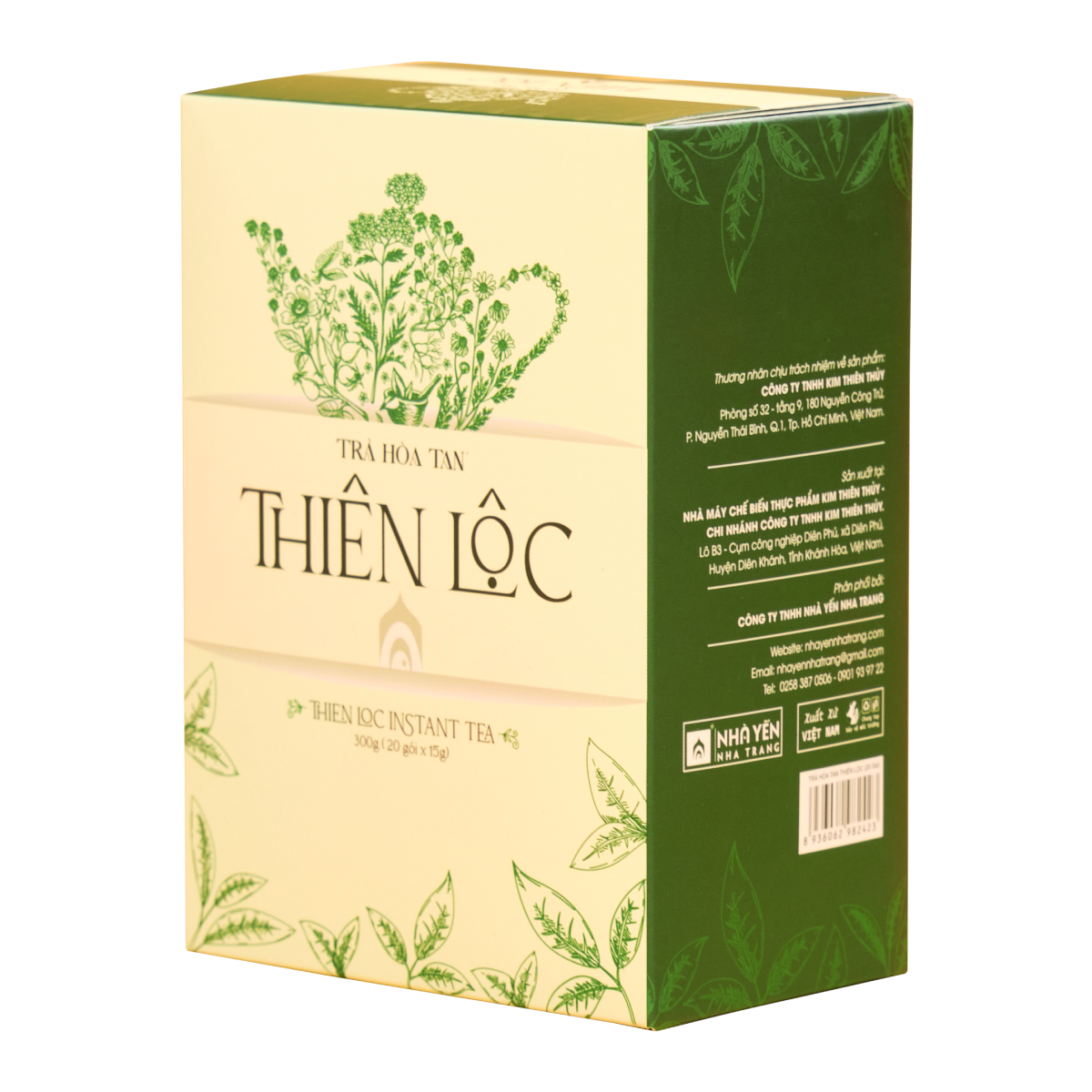 Đặc Sản Khánh Hòa - Trà Hòa Tan Thiên Lộc - Hộp 20 Gói - Trà Thanh Nhiệt - Trà Yến - Nhà Yến Nha Trang - Thương Hiệu Uy Tín - Đặc Sản Yến Sào Khánh Hòa - Yến Sào Chất Luợng