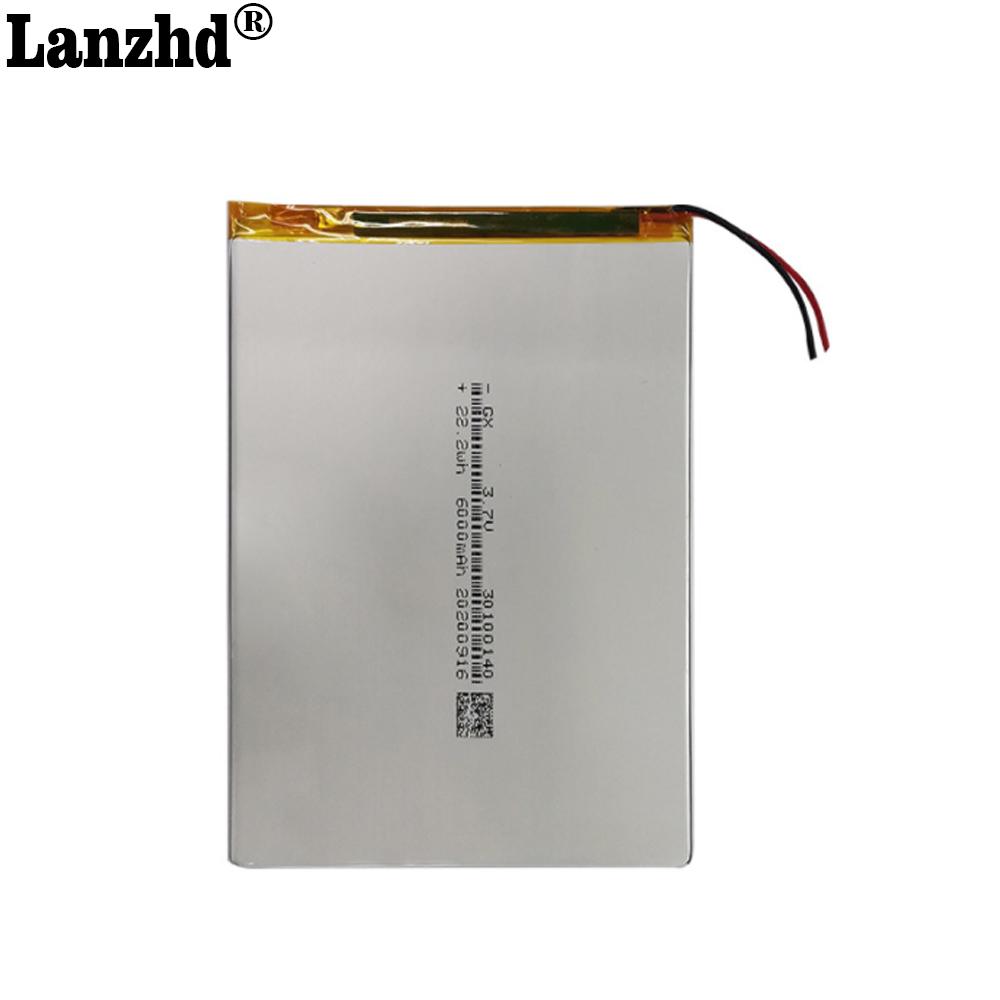 1-10 chiếc 3.7v Li Polymer pin lithium 30100140 6000mAh Cho Teclast M40 love landing PDA máy tính bảng thông minh 3.7v polymer Điện Áp Danh Định: 3.7V